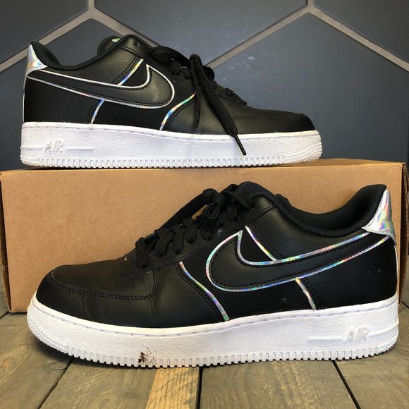 air force 1 white with black outline